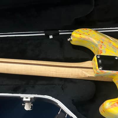 Fender Splattercaster Stratocaster 2003 Limited Edition Flame Neck OHSC image 9