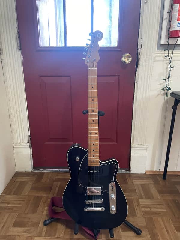 Reverend Double Agent OG with Roasted Maple Neck 2015 - Present - Midnight Black image 1