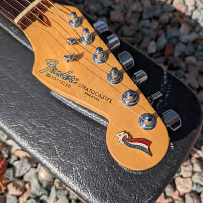 1993 Fender Stratocaster 40th Anniversary Aluminum Anodized Gold Body Limited Edition RARE! image 9