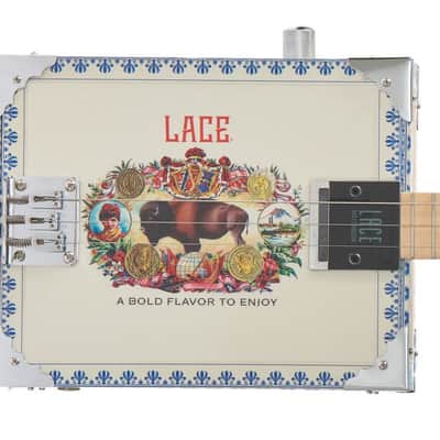 Electric Cigar Box Guitar Buffalo Bull 3 String - Left Hand image 1