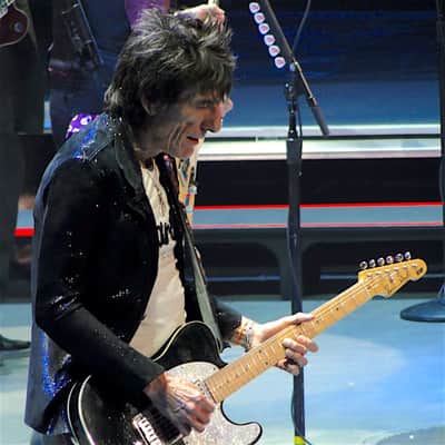 ESP Telecaster Ex Ron Wood THE ROLLING STONES Black 1993 image 8