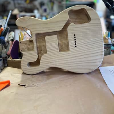 Madlad Instruments Tele Deluxe Telecaster Tele Style Body (custom made with pride in north Texas) - Unfinished image 3
