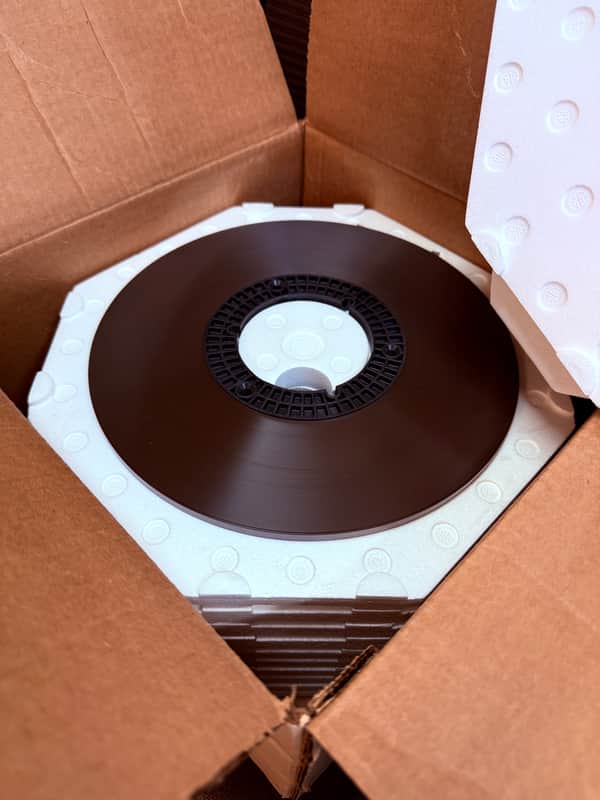 Ampex 1/4"x2500' SINGLE Reel to Reel Pancake on plastic hubs Audio Mastering Tape 1-pack box AUD .25x2500 PC TP (NEW OLD STOCK) image 1