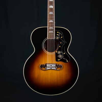 Gibson SJ-200 Sunburst Figured Maple and Sitka Spruce Super Jumbo with Pickup Used (2024) image 2