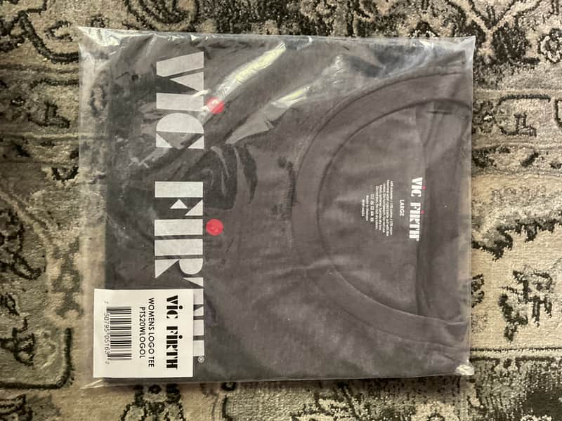 Mint Vic Firth Women's Logo T-Shirt Large Gray image 1