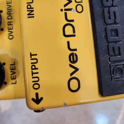 Boss OD-1 Over Drive (Black Label) 1977 - 1985 - Yellow image 3