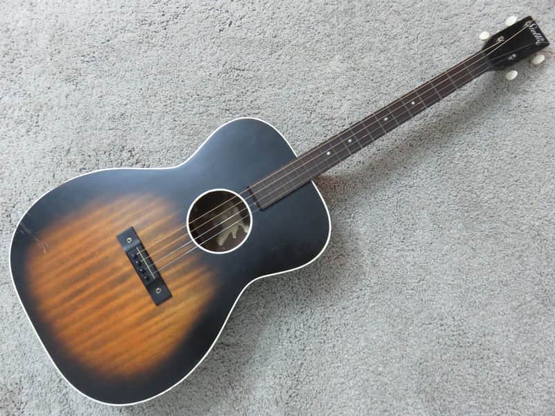 Vintage 1960s Harmony Stella 4 String Acoustic Tenor Guitar With