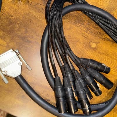 Mogami Gold AES-TD-DB25-XLR-15 DB-25 to Quad XLR Male and Quad XLR Female Digital Audio Cable - 5' 2010s - Black image 1