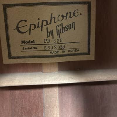 Epiphone PR-325S 1986 - 1988 - Natural image 3