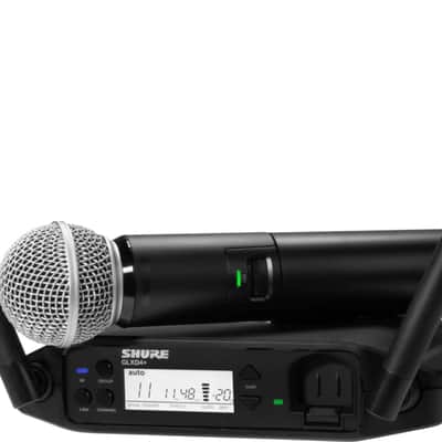 Shure GLXD24+/SM58 Handheld Wireless Microphone System, Z3 Band image 1