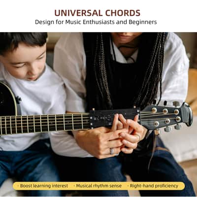 Guitar Trainer Practical Chord Presser Training Tool Guitar Learning System for Classical Guitar Ideal for Music Enthusiasts and Beginners Black image 4