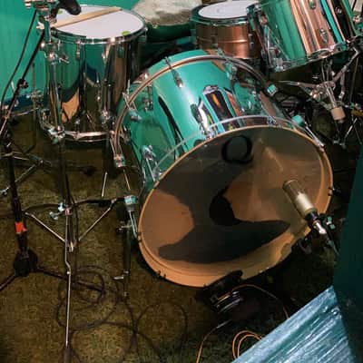 Q Drum Co. Chrome Over Maple Custom Drum Set (24x16", 13x9", 16x16") image 3