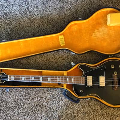 National Bass Single Cutaway (LP 477-2B) 70's Black with Binding image 8