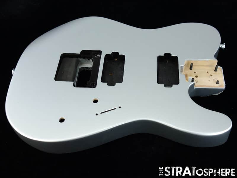 2018 Charvel San Dimas 2 Pro Mod BODY HH Floyd Rose Route Tele Shape Silver image 1