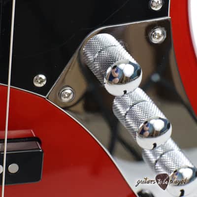 Squier Vintage Modified Jazz Bass '70s - Candy Apple Red image 4