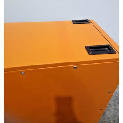 Marshall Bass Series 800 1984B 4X12 Bass Cabinet - Rare Orange Tolex Edition - Very Good image 3