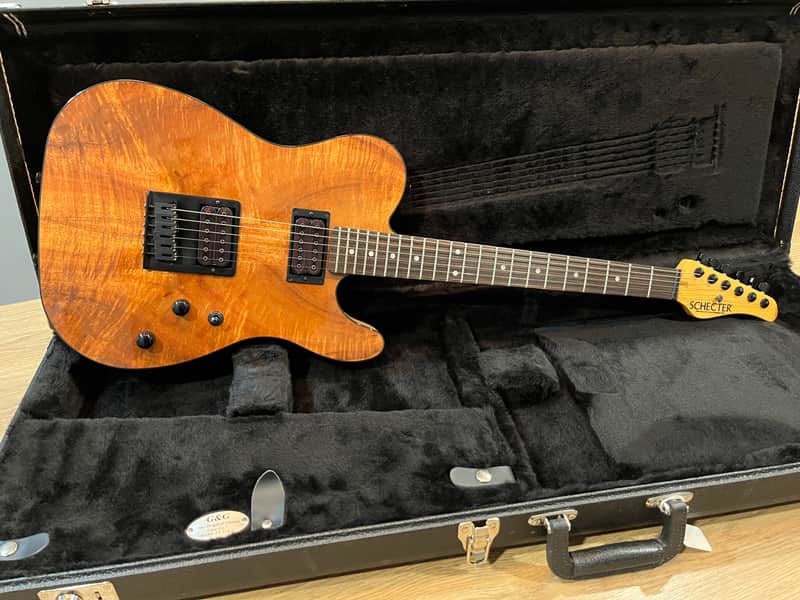 2016 Schecter USA Custom Shop PT CTM Exotic Figured Koa Swamp Ash Natural Gloss image 1