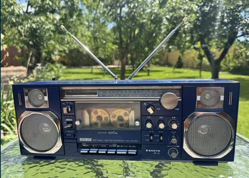 SANYO V8 Rare Vintage Boombox Cassette Deck SANYO | Reverb