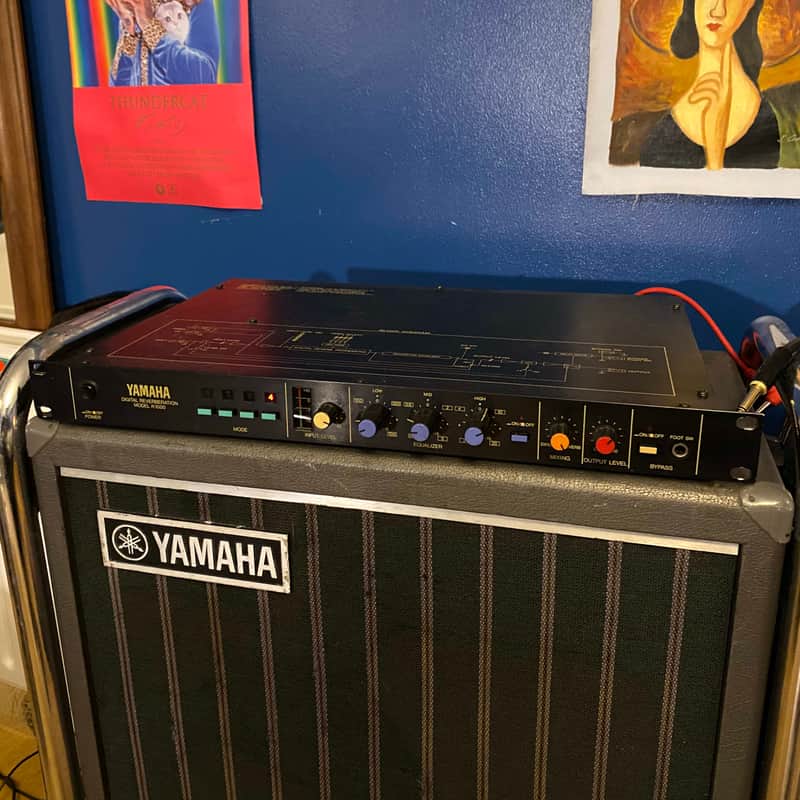 Yamaha R1000 Digital Reverberation 1980s - Black image 1