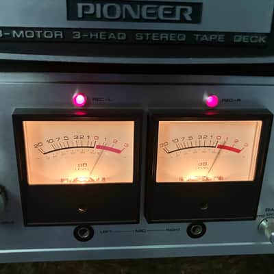 PLEASE READ DESCRIPTION!!! Pioneer RT-1020L 4-Track Stereo/Quad 1/4" 10.5 inch Reel-to-Reel Tape Deck Recorder 1974 - 1977 - Silver image 2