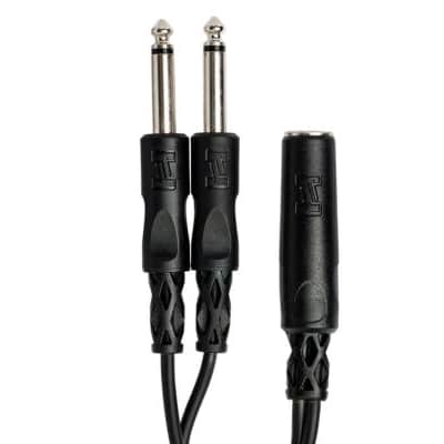 Hosa - YPP-106 - Y-Cable - 1/4 in TSF to Dual 1/4 in TS image 4