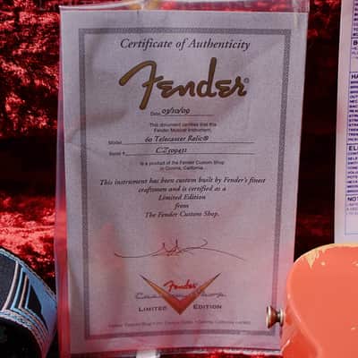 Fender CUSTOM SHOP Limited Edition 1960 Telecaster Relic 2009 - fiesta red image 12