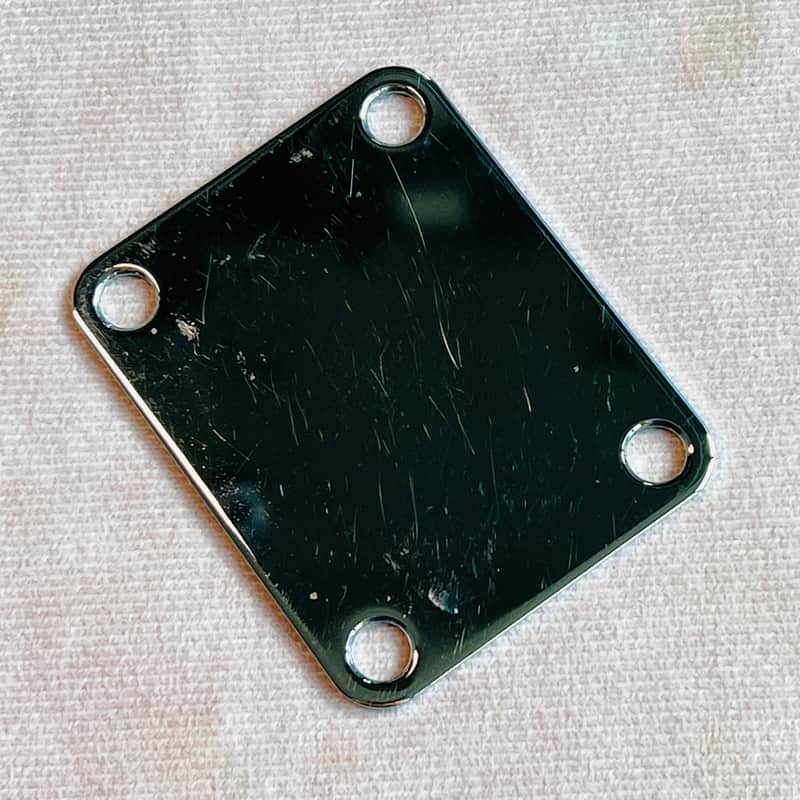 Neck Plate for Fender Guitars 4 Bolt - Chrome image 1