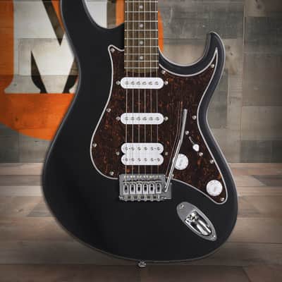 Cort G110OPBK G Series Double Cutaway Electric Guitar - Open Pore Black (G110OPBK-U) image 1