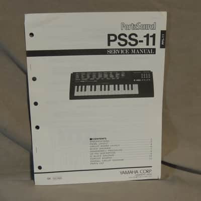 Yamaha PortaSound PSS-11 Service Manual [Three Wave Music]