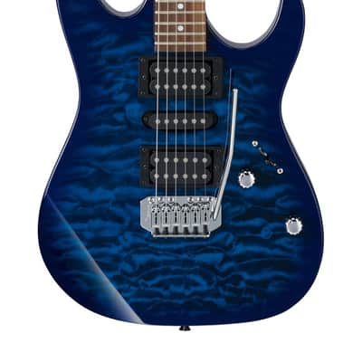 Ibanez GRX70QA-TBB Electric Guitar, Transparent Blue Burst image 2