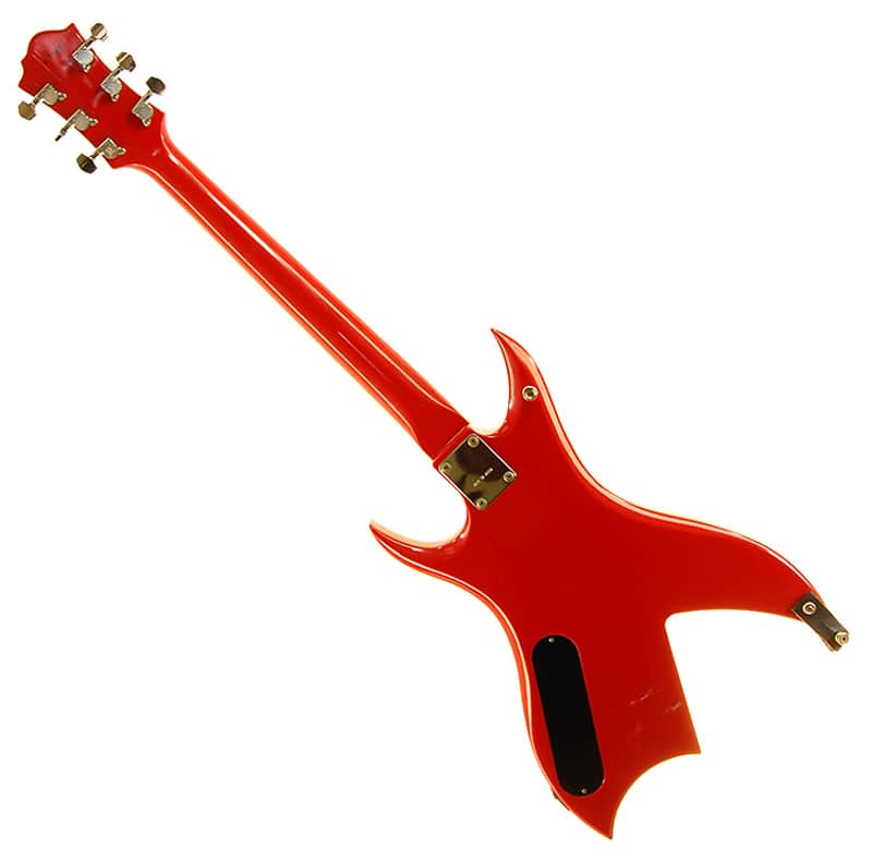 Vintage 1980's B.C. Rich NJ Series Bich Electric Guitar Red w Case