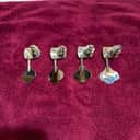 Fender 009-7335-049 American Deluxe Jazz/Precision Bass "F" Tuning Heads (4) 2010s - Chrome