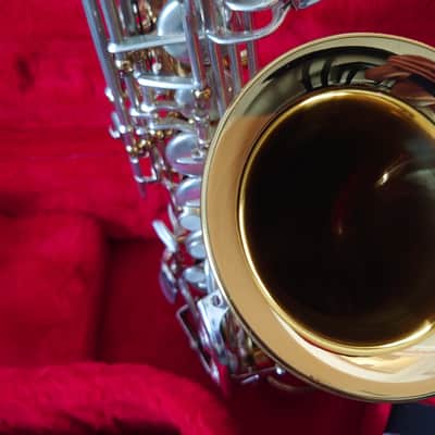 Borgani Vintage Alto Saxophone 1980 - Gold Lacquer with Nickel Silver Keys image 17