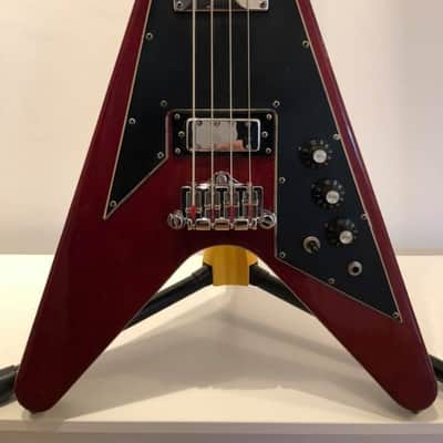 Greco FVB 1978 Burgundy Flying V Bass image 3