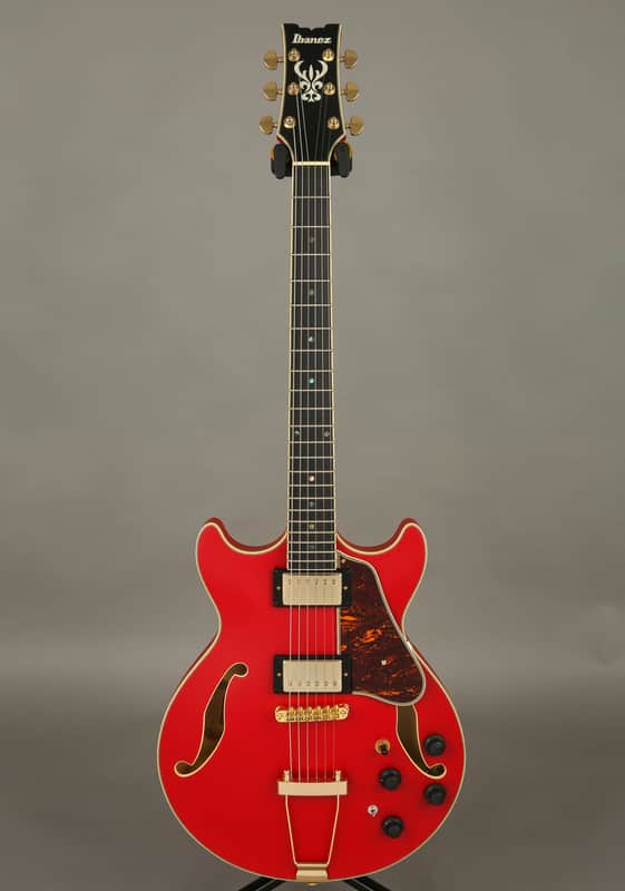 Ibanez Artcore Expressionist AMH90 Cherry Red Flat Semi Hollow Super 58 HH image 1