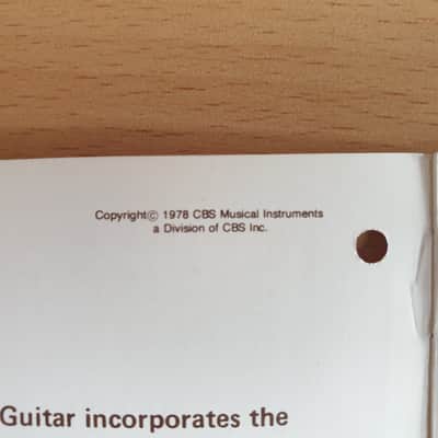 [Vintage] Fender Mustang Guitar Owner's Manual 1978 (#1) image 3