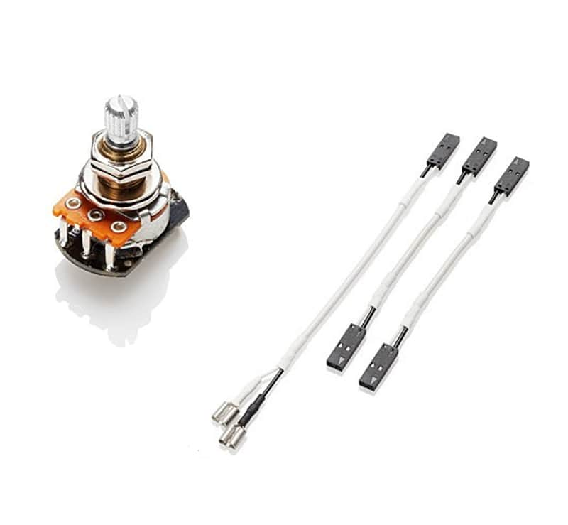 EMG 250K CONTROL PASSIVE VOLUME SPLIT SHORT SHAFT POT FOR SINGLE COIL P/U & SOME BASS #6370 #B159 image 1