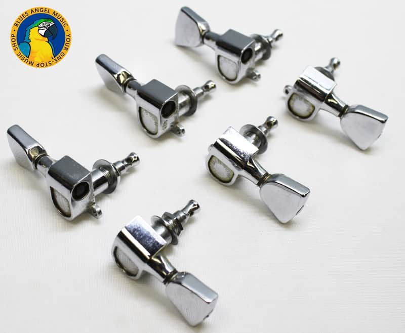 Schaller 3x3 Tuners Set 70s - Chrome **From a 1977 Gibson Les Paul Deluxe Pro** image 1