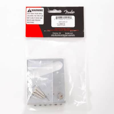 Genuine Fender 6 Saddle American Series Telecaster Bridge, Chrome 099-0807-100 image 4