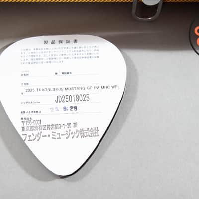 2025 Fender Japan MIJ Traditional 60s Mustang White Pearl Matching Headstock Gold Hardware image 12