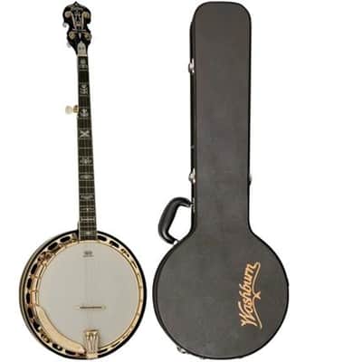 Washburn B17K Americana Series Flame Maple 5-String Banjo w/Hardshell Case image 1