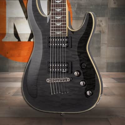 Schecter Omen Extreme-7 - See-Thru Black (STBLK) (2007) image 1