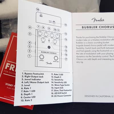 (NEW) Fender Bubbler Chorus & Vibrato - Teal image 14