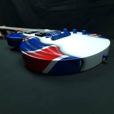 ESP LTD EC-1000 Deluxe Custom Union Jack Flag finish Seymour Duncan Distortion pickups + hardcase image 10