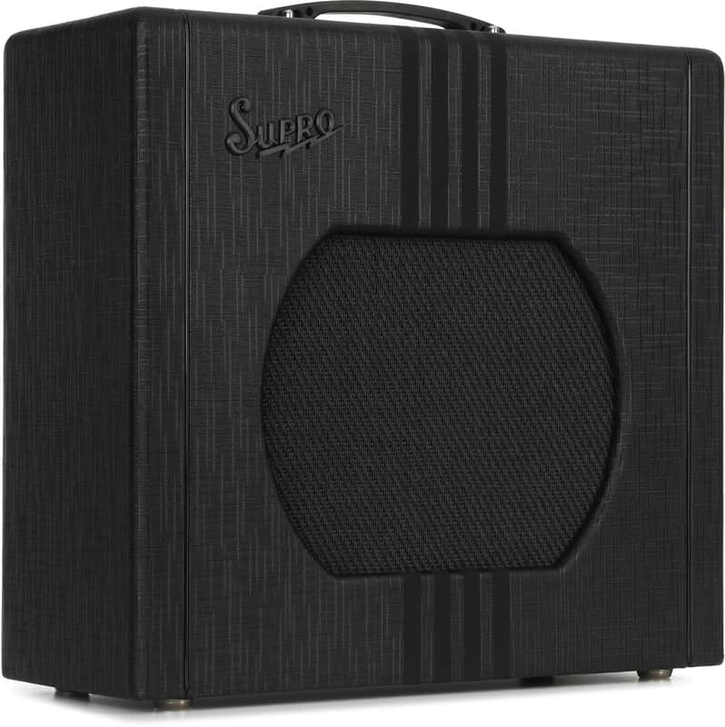 Supro Delta King 12 1 x 12-inch 15-watt Tube Combo Amp - Black and Black image 1