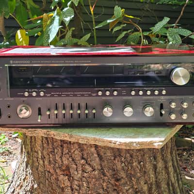 Kenwood KR-11000GX Receiver Pro Serviced 120 WPC Custom Rosewood Burl Case, LEDs image 17