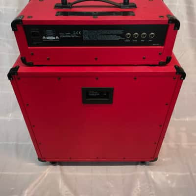 Fame Megatone T-64 RS Stack Red 60 W Gitarren Verstärker Röhre Tube Amp mit 4x8" Box image 3