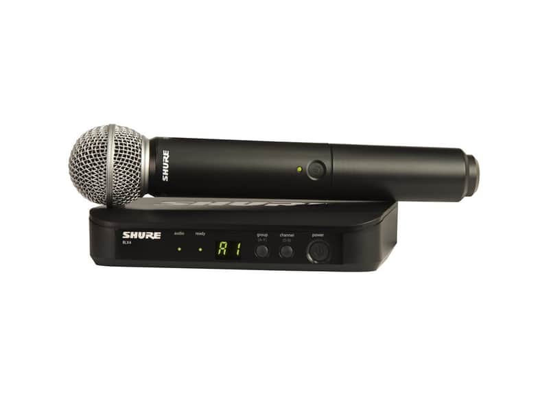 Shure BLX24/SM58-H9 Wireless Vocal System with SM58 Handheld Mic, H9 Band image 1