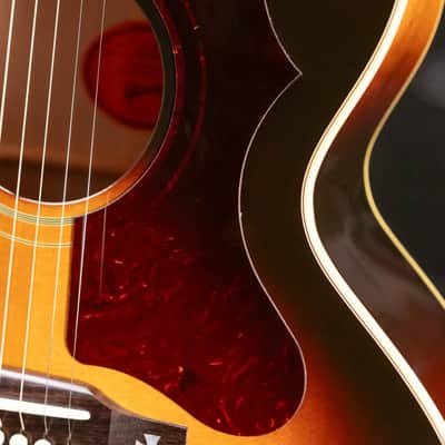 Gibson J-185 Original Acoustic/Electric Guitar - Vintage Sunburst with Hardshell Case image 14