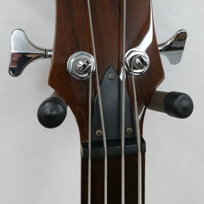 Lefty B.C. Rich JE Eagle Bass Guitar Black Gold Metallic Left Handed 34" Scale Diamond Inlays image 7